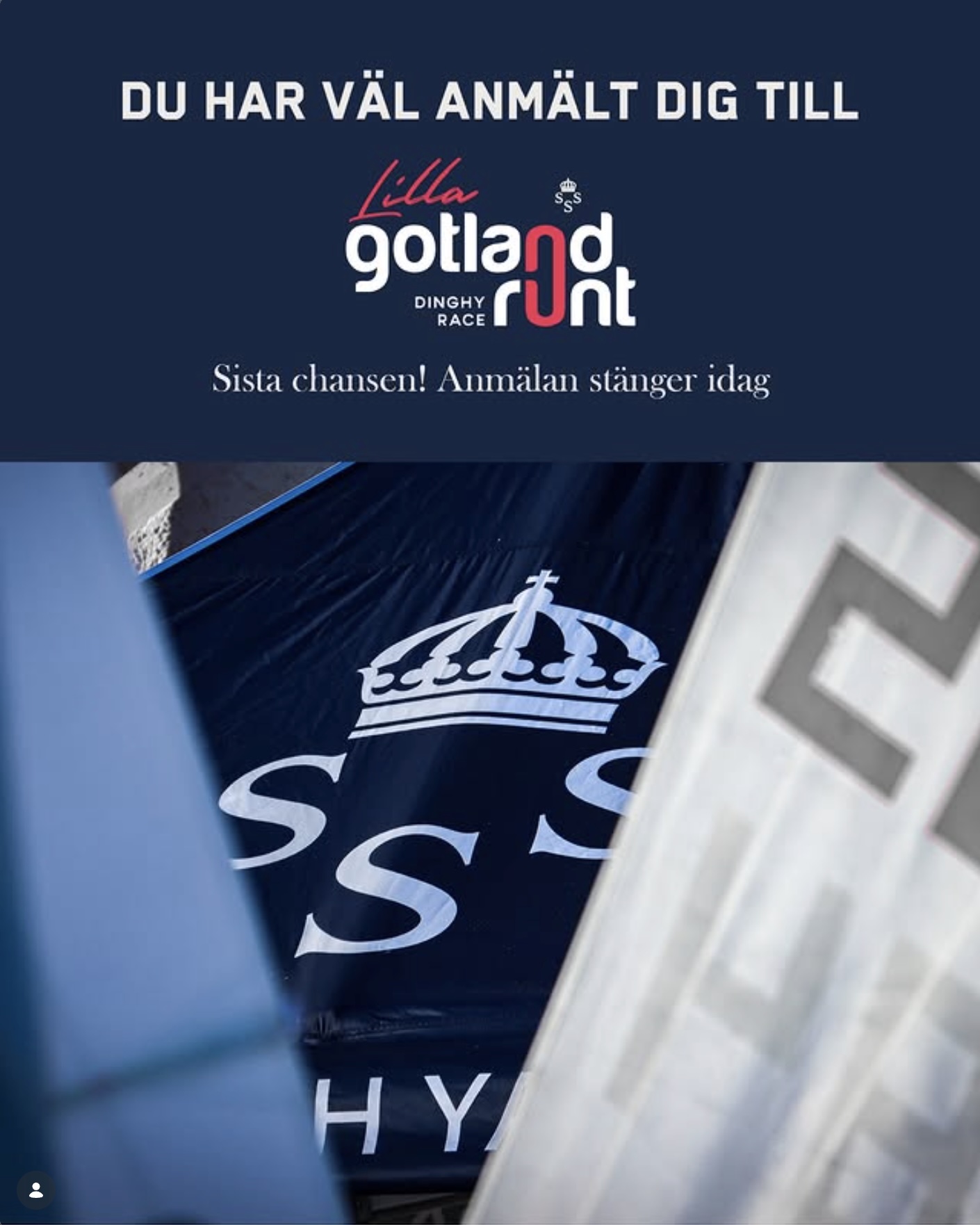 Lilla Gotland Runt registration reminder graphic